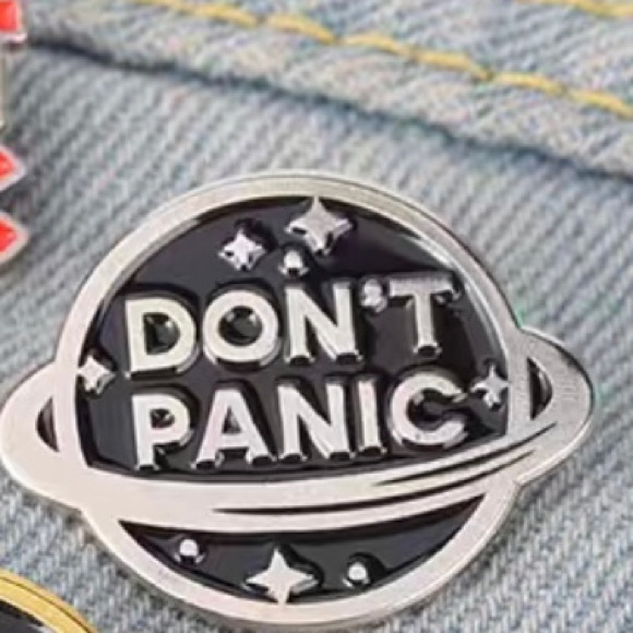 Panic x Mental Health Matters colorful enamel cartoon pin lapel brooch - Picture 3 of 11